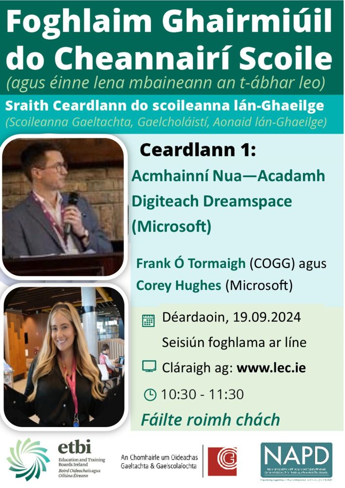 foghlaim ghairmiuil 1 2024.25