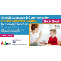 26SUM16 Speech, Language & Communication Online Summer Course for Primary Teachers
