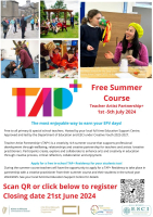 24SUM22 - TAP - Teacher Artist Partnership (WAITING LIST ONLY)