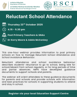 NEPS & ESCI: Reluctant School Attendance Webinar